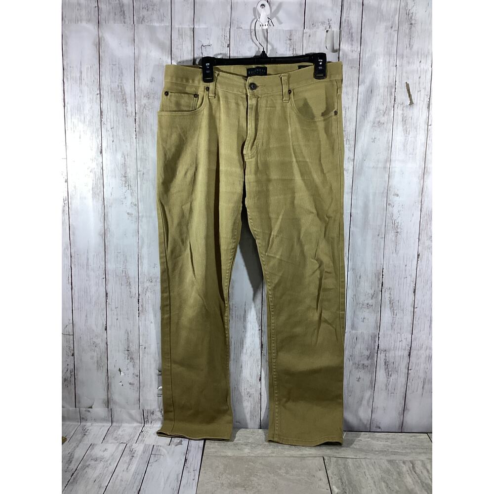 Bullhead Denim Co Men's Straight Leg Jeans Tan Brown Casual Pants Size 33x32
